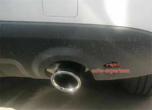 Хромированная выхлопная труба глушителя 2 шт. для Audi Q5 2,0 T 2010 2011 2012