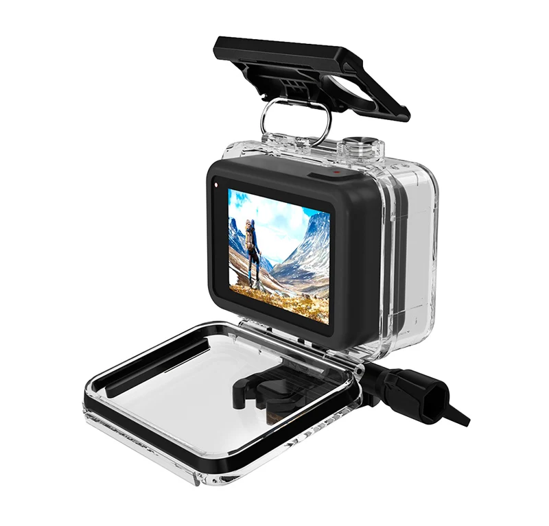60 м подводный водонепроницаемый чехол для GoPro Hero 8 черный объектив камеры защитный чехол для дайвинга аксессуары для плавания