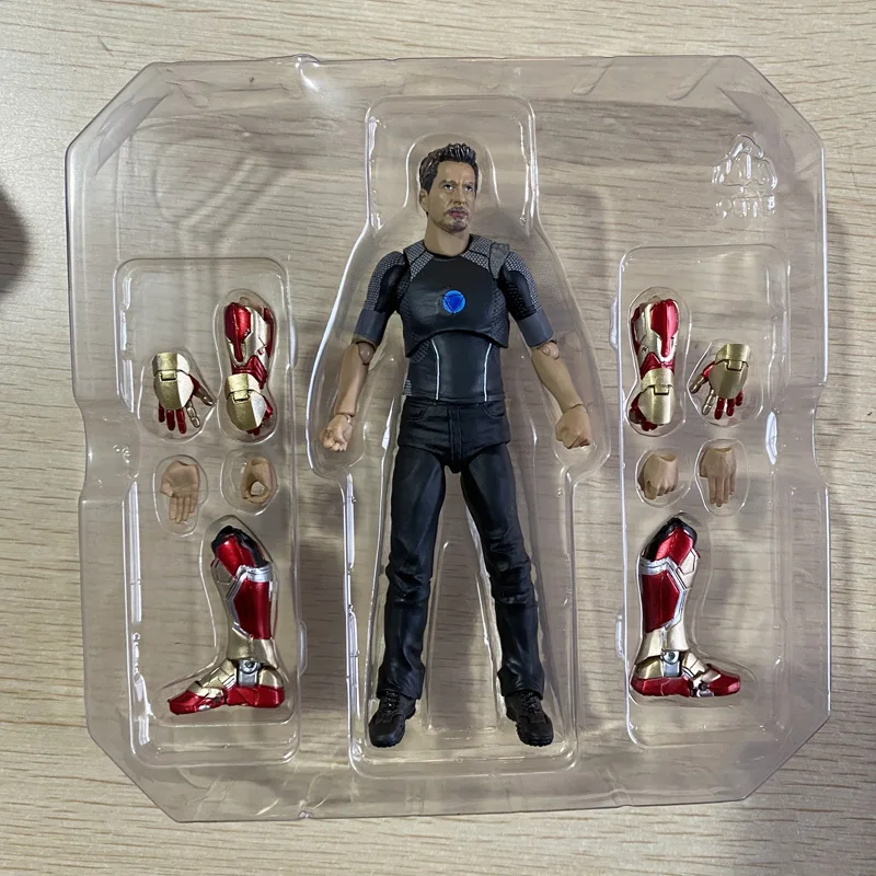 SHF Tony Stark Iron Man Movable Model Toys Marvel Action Figure