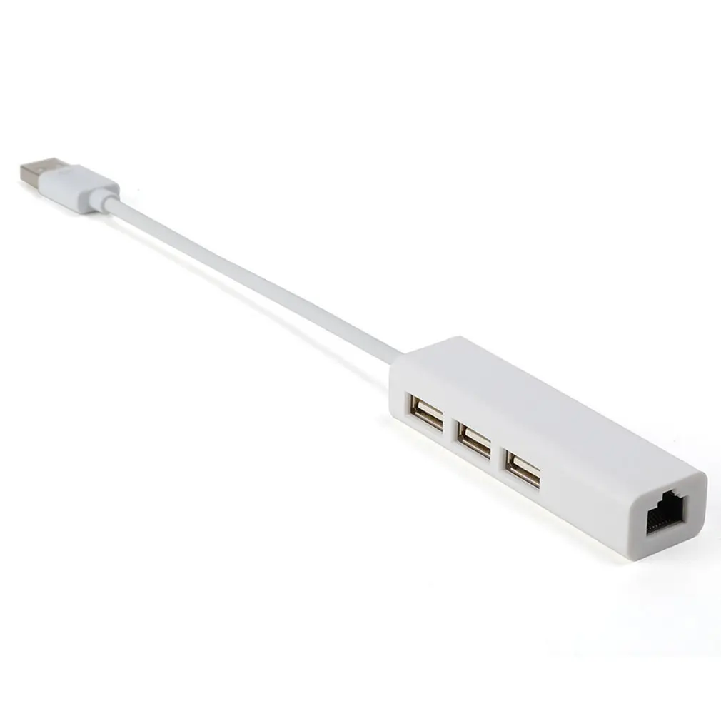 

USB Gigabit Ethernet with 3 Port USB C HUB 2.0 RJ45 Lan Network Card USB to Ethernet Adapter for Mac iOS Android PC RTL8152 HUB