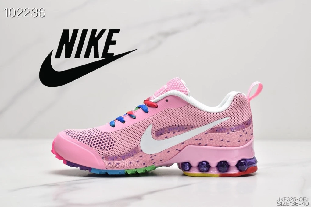 NIKE REAX RUN Zapatillas deportivas transpirables para mujer, calzado deportivo cómodo para exteriores, color rosa|Zapatillas de correr| - AliExpress