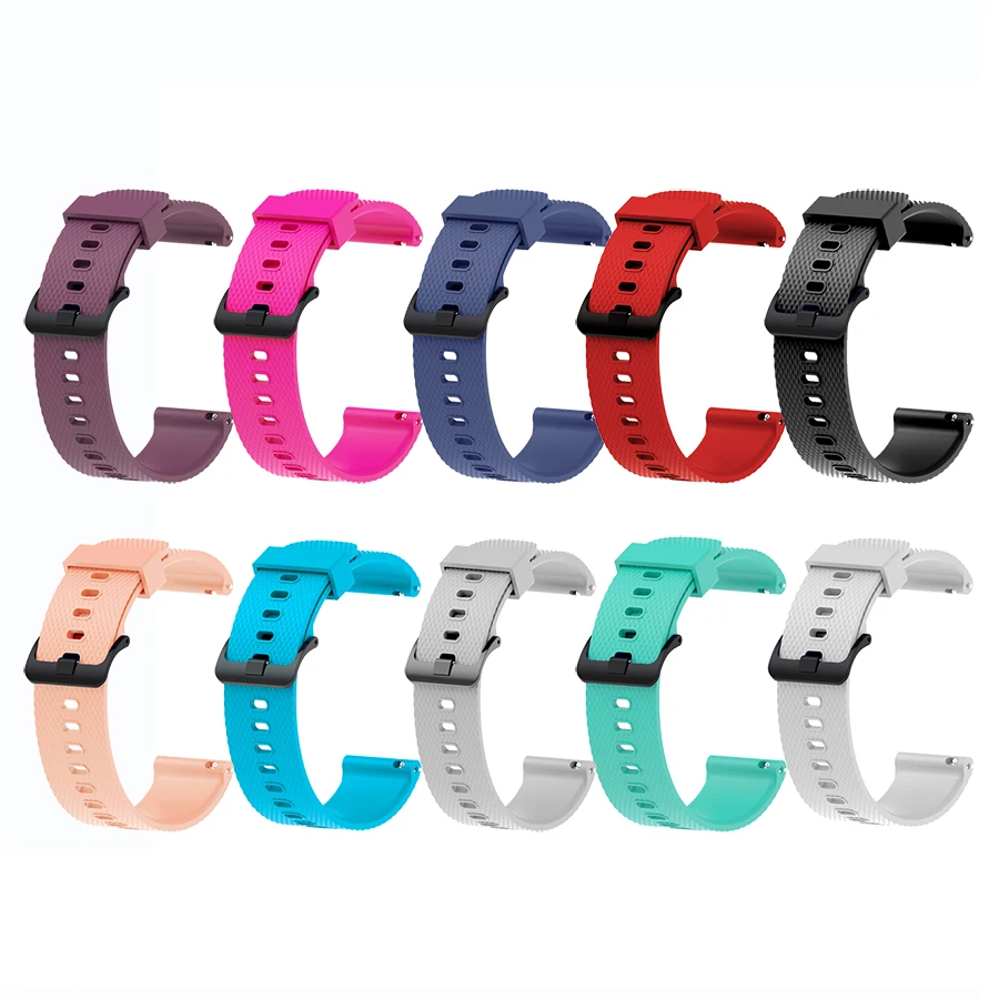 Спортивный силиконовый браслет для Xiaomi Huami Amazfit GTR 42 мм смарт часы Bip lite ремешок