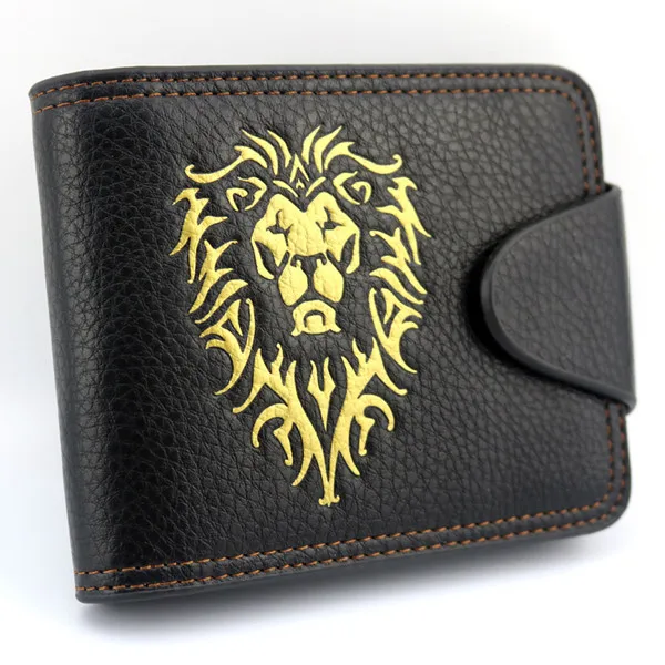 Style 2 Мультяшный мир войны ремесло для horde кошелек ID карты Кнопка короткий кошелек сумка черный для мужчин мальчиков из искусственной кожи черный - Цвет: Style 2