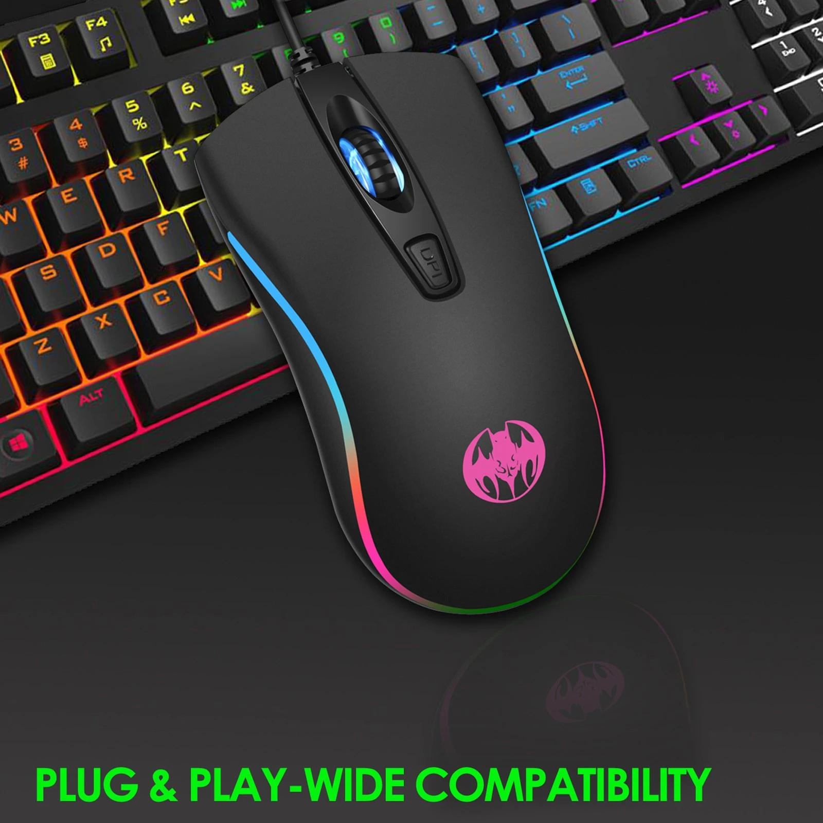 Gaming Mouse Computer Mouse Gamer LED Breathing Backlit PC Mice