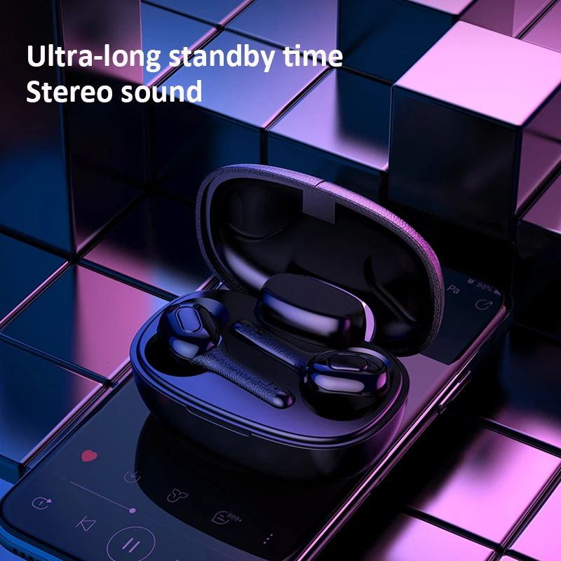 Earphone Type-c Bluetooth Earphones Wireless Headphones TWS Earbuds 5.0 Bleutooth Sports Headset For Mobile With Microphone