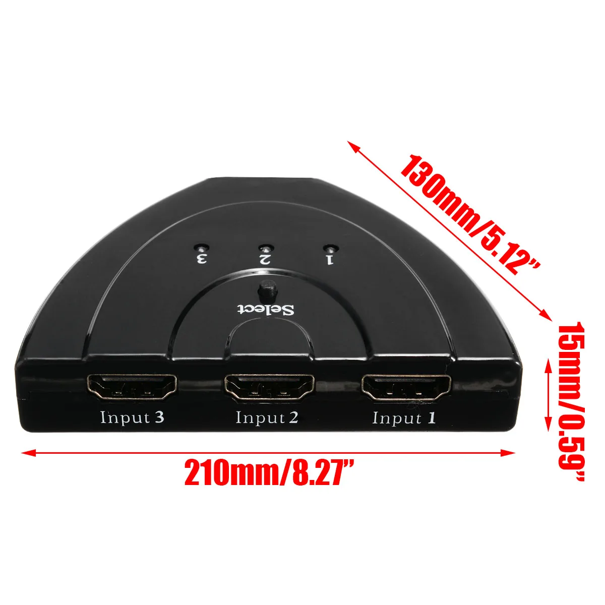 Мини 3 порта Переходник HDMI разветвитель Кабель HDMI 1080P переключатель коммутатор 3 в 1 выход порт концентратор коробка для HD-DVD HDTV PS3 Xbox
