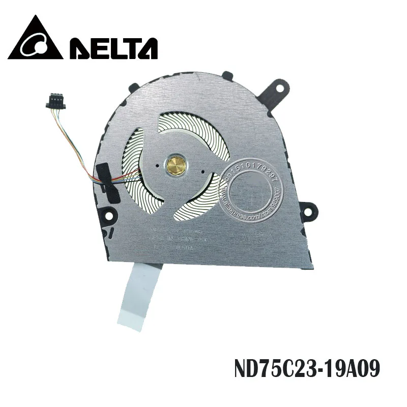 Вентилятор охлаждения процессора ноутбука ND75C13-19A09 DC05V 0.50A 4PIN DC28000NRD0 DP/N 0EDWTC CN-0EDWTC-DEW00-937-00S0-X00