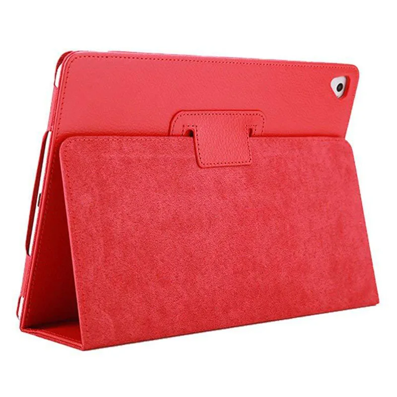 For IPad Air 2 Air 1 Case IPad Case Funda Ultra Thin PU Leather Soft Cover for IPad 9.7 6th Generation Case Pro 9.7 - Color: Red