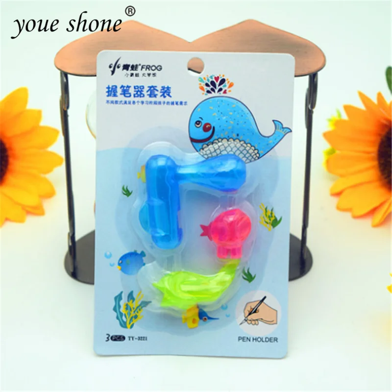 

3Pcs/set Colorful Children Pencil Grip Silicone Handwriting Pen Posture Correction Tools Pencil Grippers Writing Aid Grip