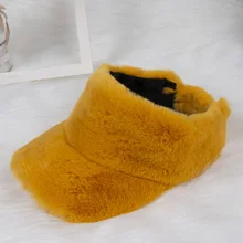 Зимняя меховая бейсбольная кепка для мужчин и женщин, теплая Бейсболка, мягкая теплая зимняя мужская шапка