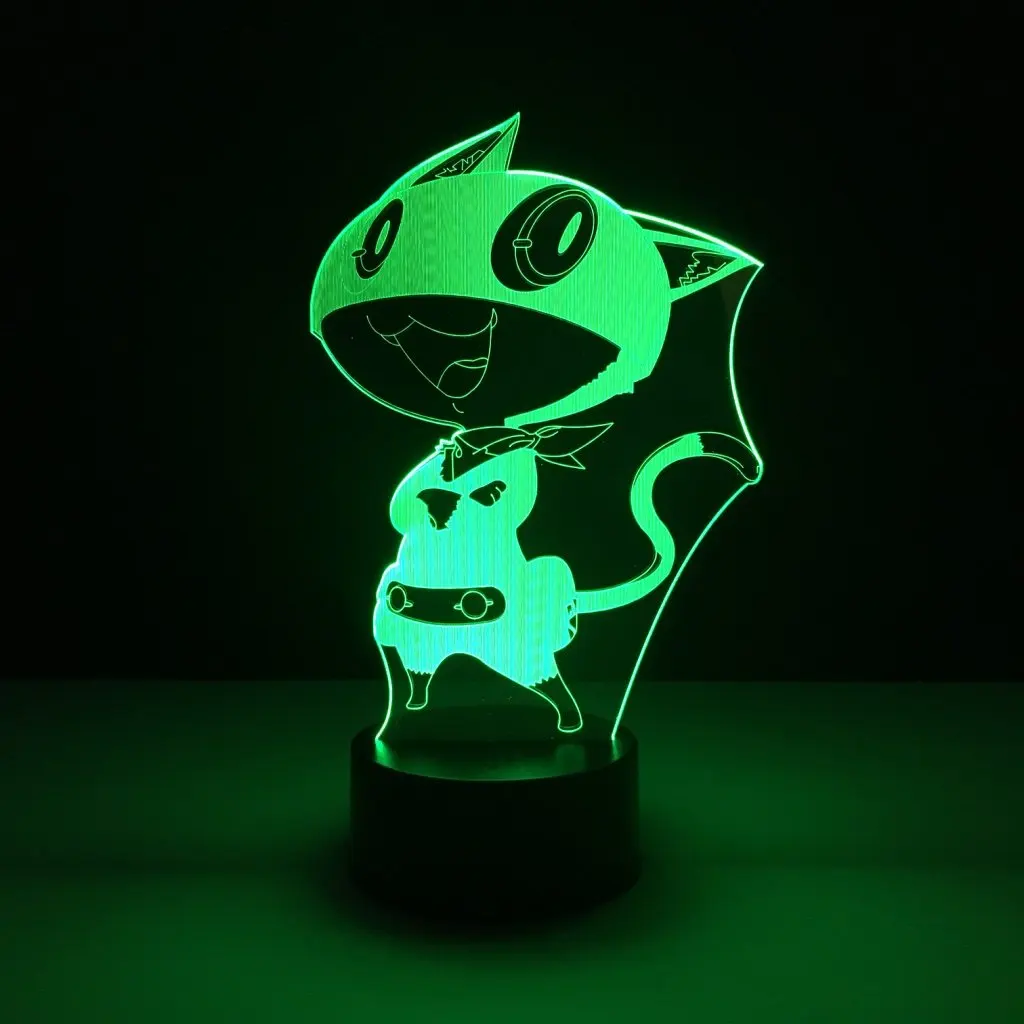 Классный светодиодный ночной Светильник для мальчиков Morgana Game Persona 5 ночной Светильник для детей подарок на день рождения лучший дропшиппинг Usb Led ночник 3d