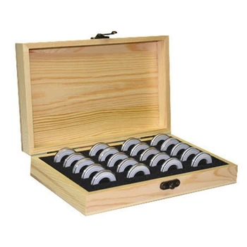 

20 Grids Protection Box Coin Collection Commemorative Coin Storage Box 18/21/25/27/30Mm