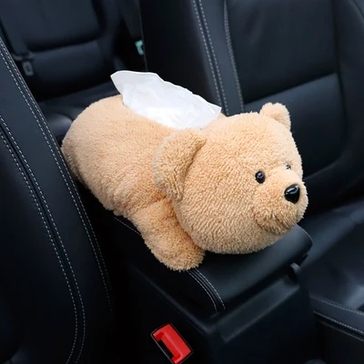 Универсальный автомобильный подлокотник коробка необычная коробка для салфеток мультфильм милый держатель салфеток коробка товары для салона автомобиля аксессуары для автомобиля - Цвет: F