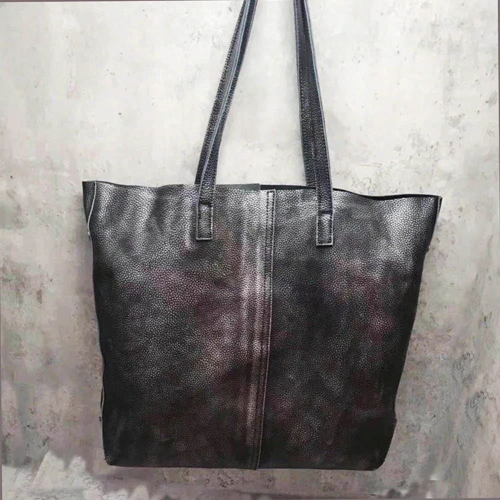 Cowskin из натуральной кожи женские сумки для покупок большой емкости роскошные сумки для женщин стильная сумка через плечо