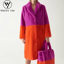 Модная куртка из искусственного меха, Женское зимнее пальто, толстая теплая меховая куртка s, уличная одежда, свободная мягкая верхняя одежда из овечьей шерсти для женщин