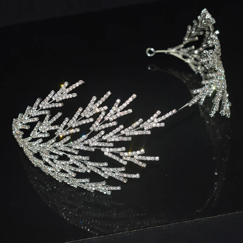Bridal Hairband Retro Luxury Baroque Crystal Headdress Women Hairband Prom Girl Wedding Hair Accessories Headband