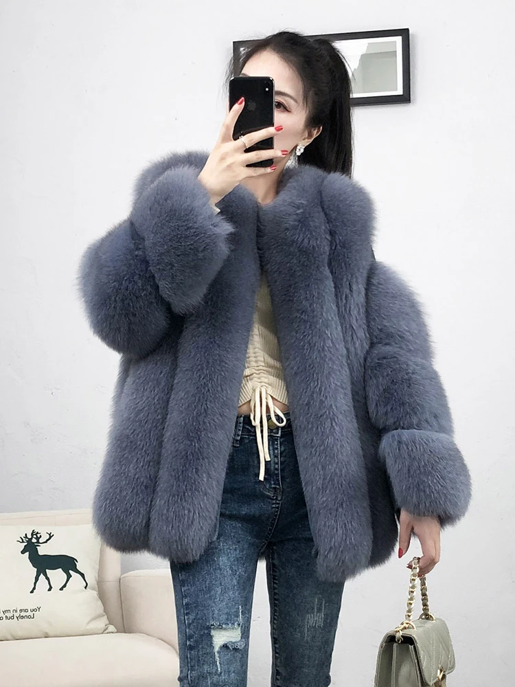 ZDFURS* натуральный мех, Лисий мех, шуба, дизайнерское, для девушек, зимнее, действительно Лисий мех, шуба, съемный, натуральный мех, шуба, Женская