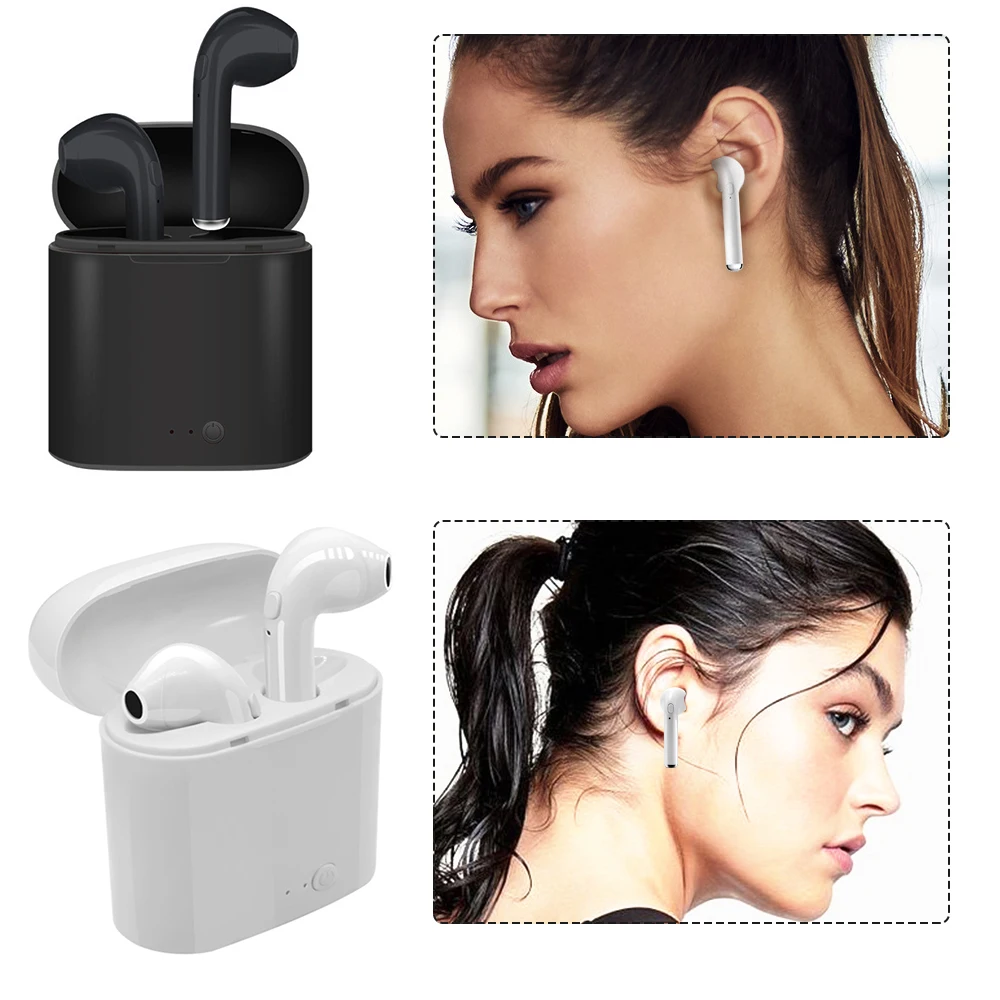 i7s TWS Wireless bluetooth Earpiece Bluetooth 5.0 Earphones sport Earbuds Headset With Mic For smart Phone For Xiaomi For Samsun