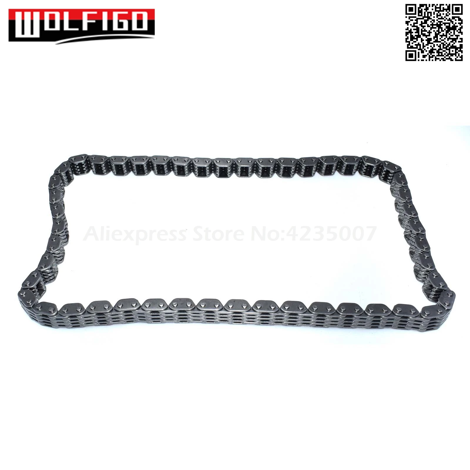 WOLFIGO 06H109158N Нижняя цепь ГРМ для VW GTI Jetta CC Eos Beetle Audi TT A3 A4 A5 A6 6K109158G, TC0150FK, BSP24693, 30945955