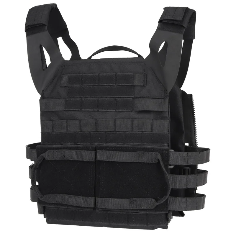 Охотничий бронежилет JPC Molle Plate Carrier, открытый жилет CS Wargame, пейнтбол, страйкбол, боевой жилет, аксессуары для стрельбы - Цвет: Black