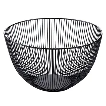 

1PC Basket Nordic Style Round Shape Storage Tray Practical Dish Container Basket for Vegetable Fruit Kitchen Living Room