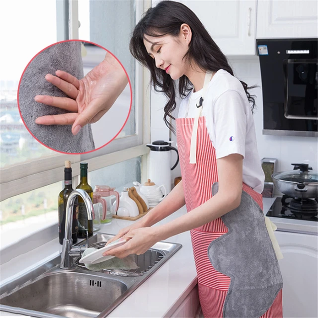 Housework apron women are wearing jacket waterproof oil-proof breathable  cooking coverall thin men's new work clothes warehouse