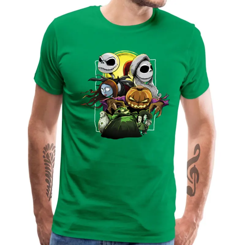 Halloween Men T-Shirt Hail To The Pumpkin Song Tshirt Custom Nightmare Before Christmas Short Sleeve Tees Cotton Top T Shirt |
