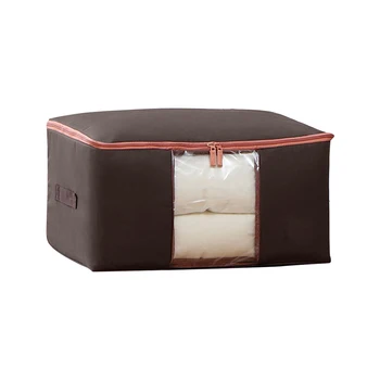 

Home Organizer Clothes Quilt With Handles Oxford Cloth Zipper Closure Storage Bag Washable Dustproof Waterproof Large Capacity