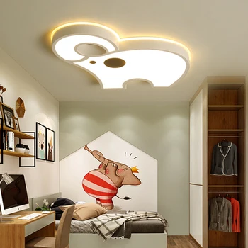 

Elephant design modern led Chandelier For Kids Room child's deco Lustres Chandelier Light surface mounted Lights Boys Lighting