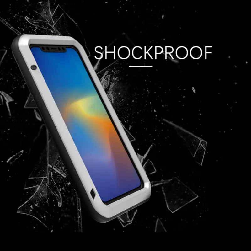 LOVEMEI мощный Алюминиевый металлический водонепроницаемый чехол для iPhone X XS XR 11 Pro Max 8 7 6S Plus противоударный полный корпус
