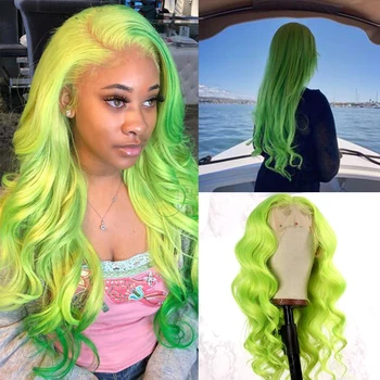 

Green Wig 613 Lace Front Wig 4x4 Closure Wig Full Lace Wig Alianna Hair Brazilian Human Hair Wigs For Women 30 inch Wig