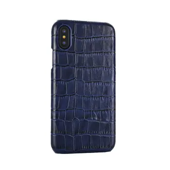 

For Iphone Xs Max Xr X 7 8 Luxury Leather Crocodile Pattern Back Case Cover