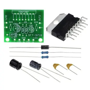 

TDA7297 Amplifier Board 15W + 15W DC 12V Dual-Channel Track Stereo Module Kit DIY