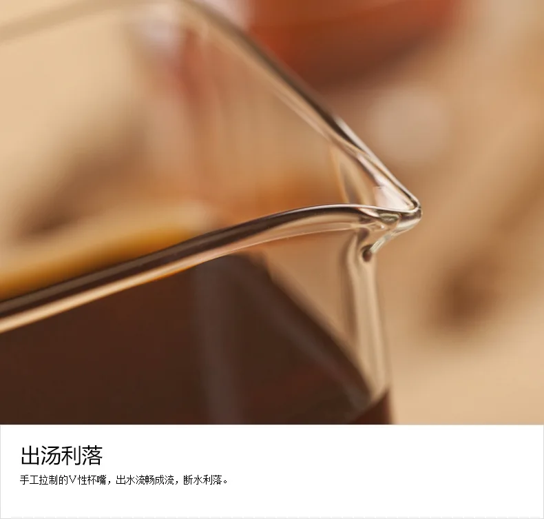 Handmade Heat-resistant Glass Tea Accessories Tea Ceremony Tea Set Accessories Pitcher Tea Pot Tea Cup Genuine Product Special O