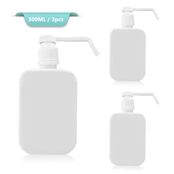

500ml Alcohol Foam Pump Storage Bottle Spray Bottles Soap Foaming Mousses Liquid Cosmetic Dispensers Travel Home For Health 3PCs