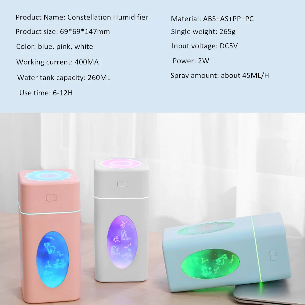260 мл Автомобильный увлажнитель воздуха humidificador umidificador с ароматом эфирных масел диффузорный освежитель ароматерапия домашний распылитель kbaybo