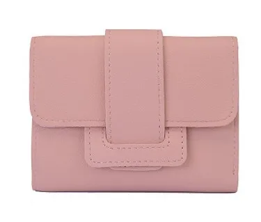 pink short wallet Модный кошелек женский кошелек держатель для карт женский клатч портмоне мульти-карта бит роскошный дизайнер монета с изображением женщины кошельки - Цвет: pink short wallet