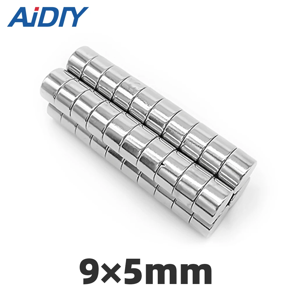 

AI DIY 20/50/100 pcs 9x5mm permanent magnet Mini small round super strong powerful neodymium magnets Disc 9*5mm