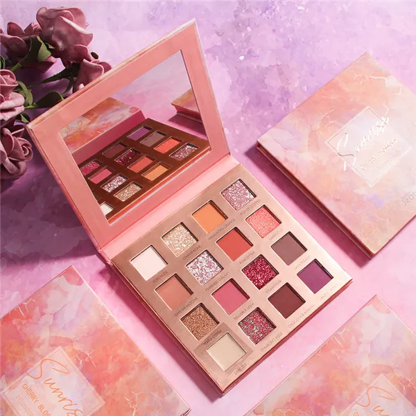 16-color Shimmer Matte Eyeshadow Palette Long Lasting Waterproof Smudge-proof Eye Shadow