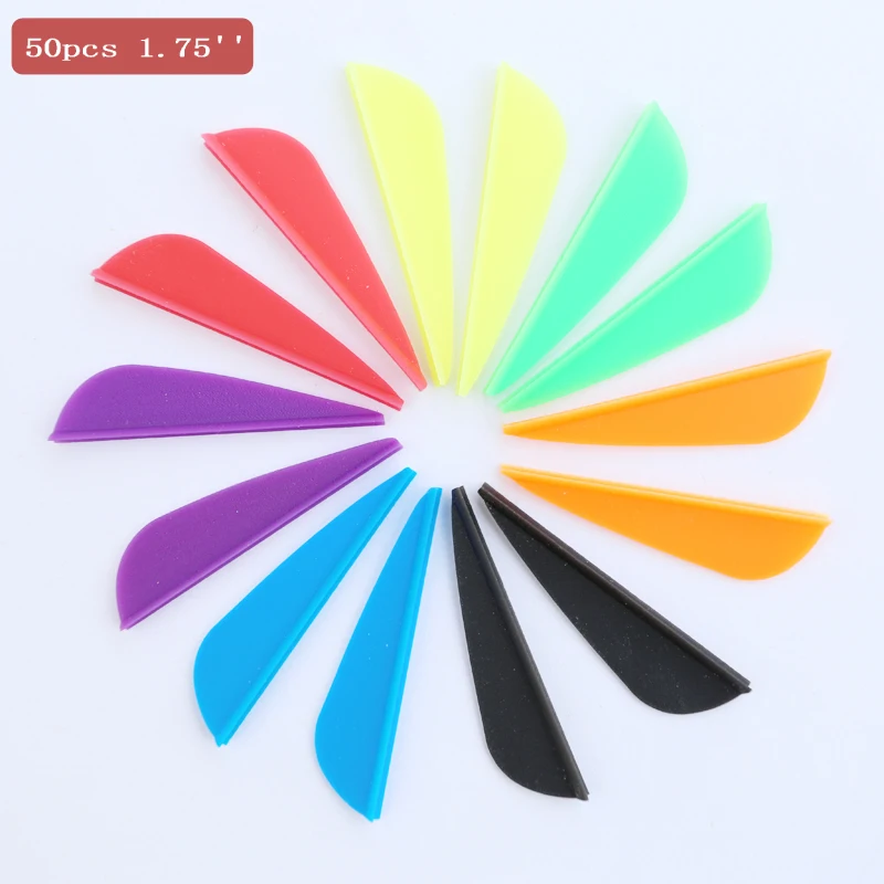 Archery Arrow Feathers Plastic Vans 1.75 inch 50pcs