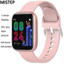 MISTEP Bluetooth Smart Watch 1.4inch Full Touch Color Screen Heart Rate Blood Monitor Smartwatch 40mm Multi-watch face MISTEP Bluetooth Smart Watch 1.4inch Full Touch Color Screen Heart Rate Blood Monitor Smartwatch 40mm Multi-watch face