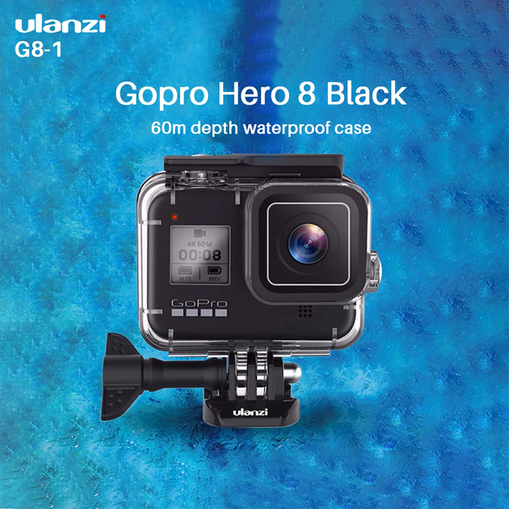 Водонепроницаемый чехол Ulanzi G8-1 60M для дайвинга Gopro Hero 8 черная клетка аксессуары