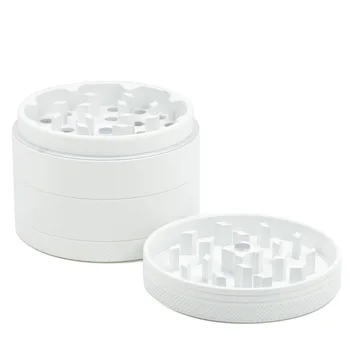 

2020 New 4-layer 63*48mm Aluminum Herbal Herb Tobacco Grinder Smoke Grinders Rubber paint Smoking Pipe Accessories