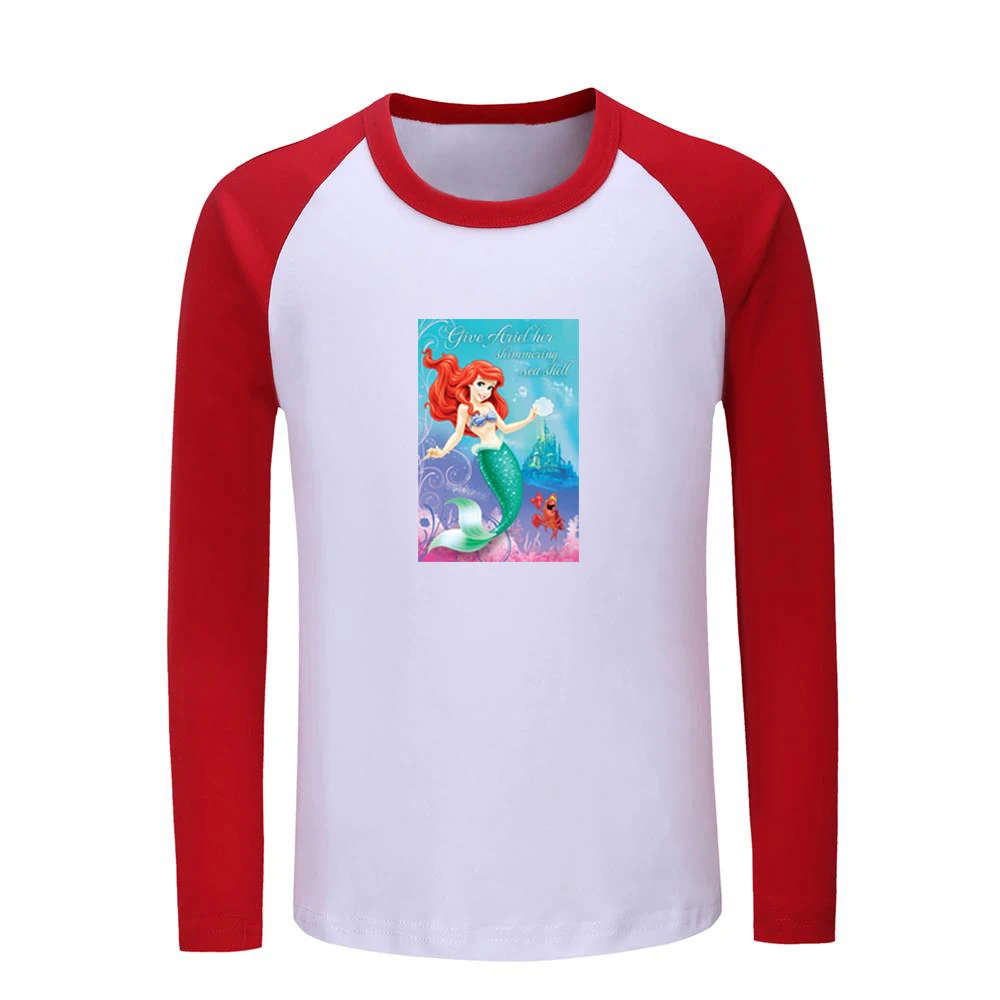 JeKCR525C Детские футболки с рисунком Русалочки Ариэль и Покемон Magikarp Детские футболки с графическим принтом топы для мальчиков и девочек, рождественский подарок - Цвет: JeKCR525C