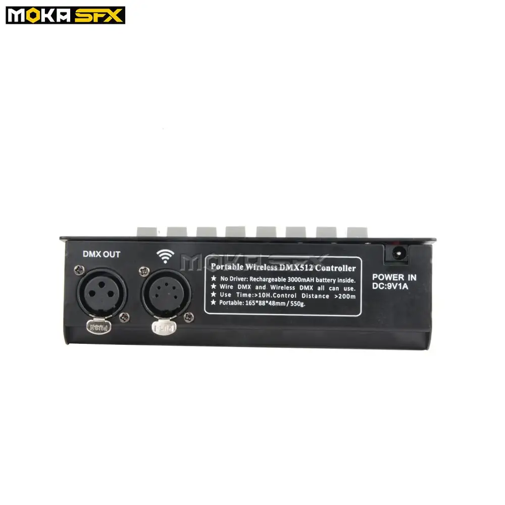 Беспроводной аккумулятор DMX контроллер мини DMX 512 консольный сценический светильник портативный контроллер для сценического эффекта машины и сценический светильник