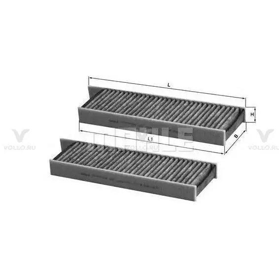 KNECHT LAK428/S Фильтр салона CITROEN BERLINGO/С4/PEUGEOT PARTNER 08- угольный(упак.2шт