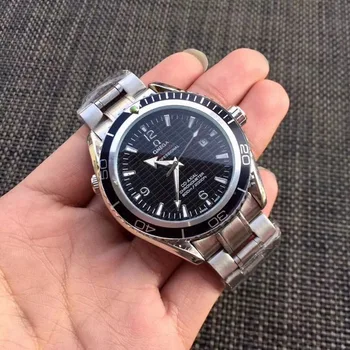 

Omega- Fashion Brand women Automatic Mechanical Quartz Watches Men's Waterproof Skeleton Wrist Watch With Leather strap