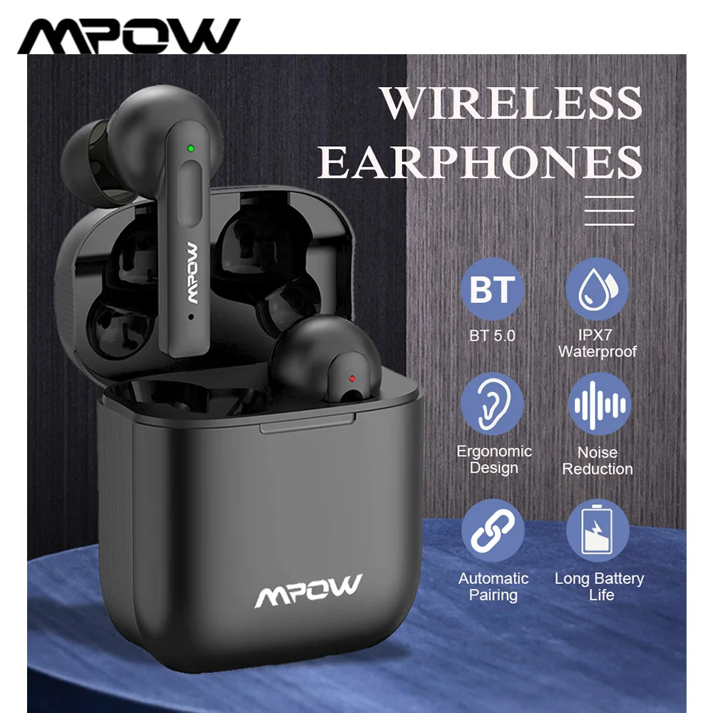 Улучшенные беспроводные наушники Mpow X3 с активным шумоподавлением Bluetooth 5 0 TWS 4