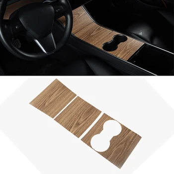

Control Panel Sticker Decoration Wood Grain PVC Car Interior Protector