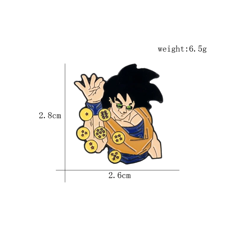 Классическая Аниме ONE PIECE Луффи/Dragon Ball Z солнце Гоку брошь мультфильм эмаль булавки и броши для женщин мужчин Детские аксессуары подарок